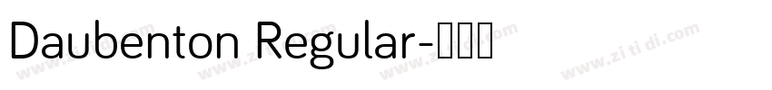 Daubenton Regular字体转换
